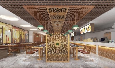 现代茶餐厅3D模型下载